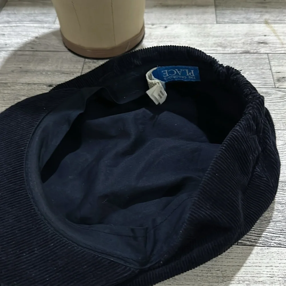 Children’s place blue corduroy newsboy cap hat - Picture 5 of 6
